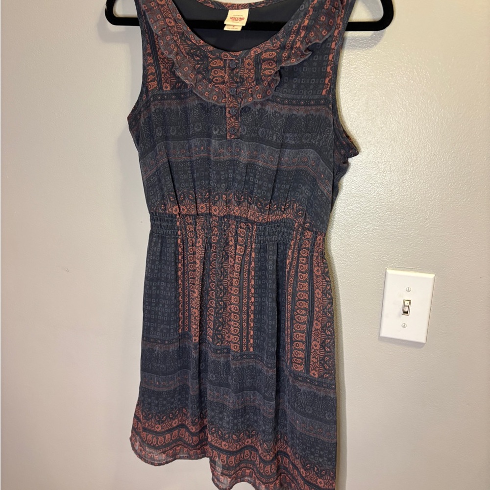 Mossimo Supply Co Printed Boho Mini Dress Size Small Lined